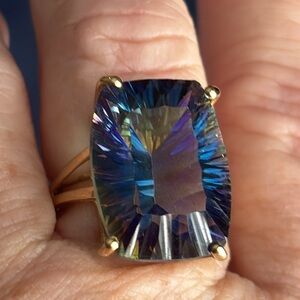 14K Mystic Topaz Ring